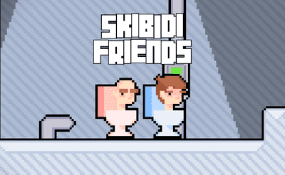 Skibidi Toilet Friends Banner