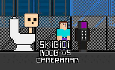 Skibidi vs Noob & Cameraman Banner