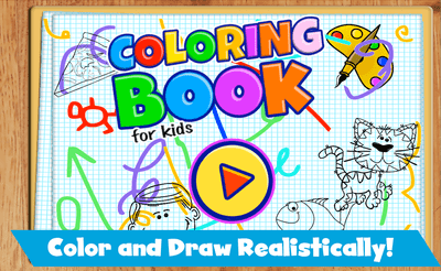 Coloring Book For Kids Banner