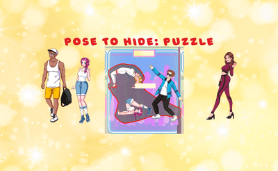 Pose To Hide. Puzzle Banner