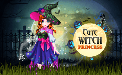 Cute Witch Princess Banner