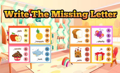 Write The Missing Letter Banner