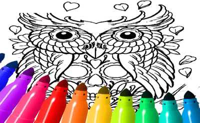 Tattoos Coloring Game Banner