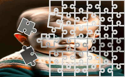 Toddler Tile Image Scramble Banner