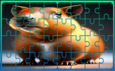Guinea Pig Jigsaw Block Puzzle Banner