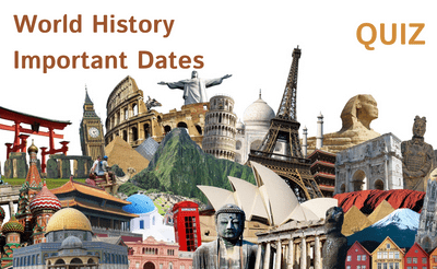 World History Important Dates Banner