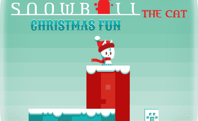Snowball The Cat Christmas Fun Banner