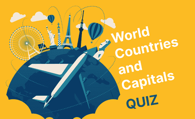 World Countries and Capitals Banner