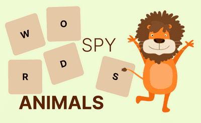 Words Spy. Animals Banner