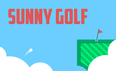 Sunny Golf Banner
