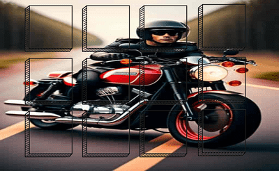 Motorcycles Photo Image Scramble Banner