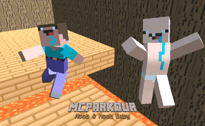 MCParkour Noob & Noob Baby Banner