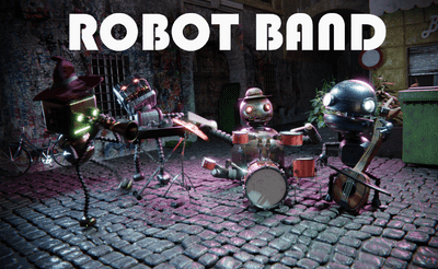 Robot Band Banner