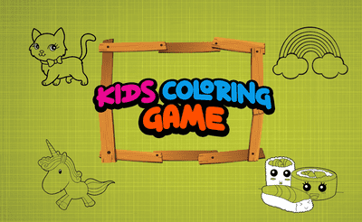 Kids Coloring Game Banner