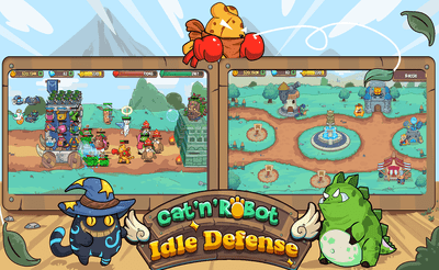 CatnRobot Idle TD Battle Cat Banner