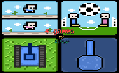 4 Games For 2 Player Banner