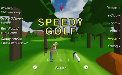 Speedy Golf 3D Banner