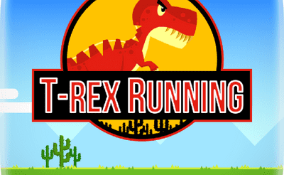 T-Rex Running Color Banner