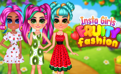 Insta Girls Fruity Fashion Banner