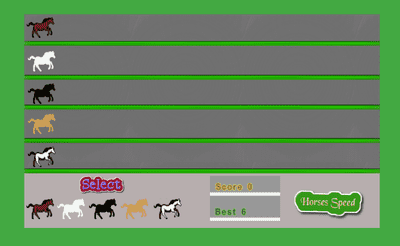 Horses Speed Banner