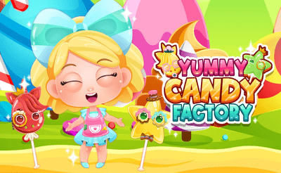 Yummy Candy Factory Banner