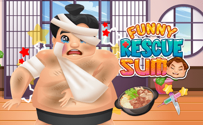 Funny Rescue Sumo Banner