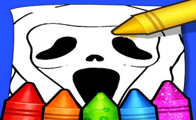 Horror Movies Coloring Pages Banner