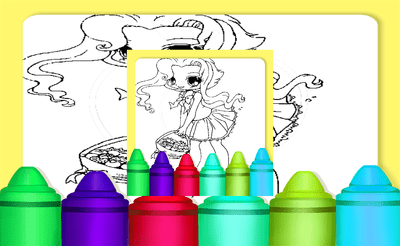 Chibi Anime Coloring Pages Banner