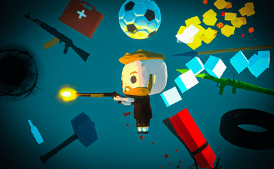 Kick the ball and shoot Banner