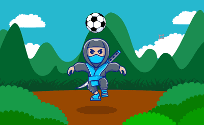 Ninja Head Ball Banner