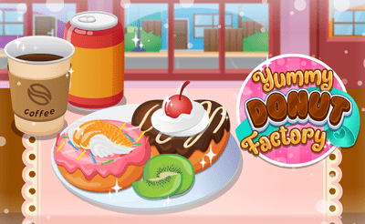 Yummy Donut Factory Banner