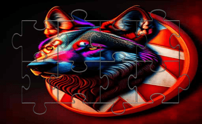 Wolf Tile Block Puzzle Banner