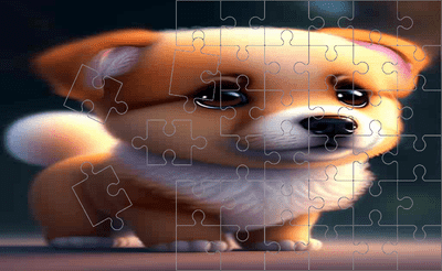 Cute Puppies Photo Frenzy Sliding Game Banner