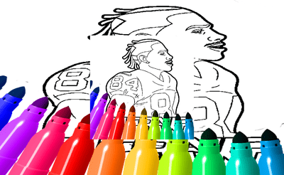 Antonio Brown Coloring Pages Banner