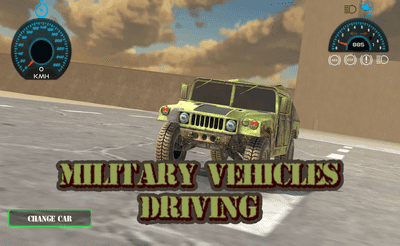 Military Vehicles Driving Banner