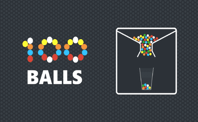 100 Balls Banner