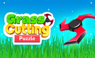 Grass Cutting Puzzle Banner