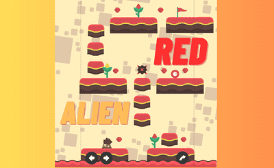 Red Alien Banner