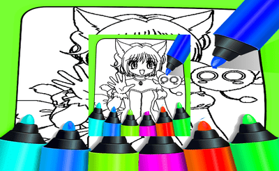 Anime Coloring Pages For Kids Banner