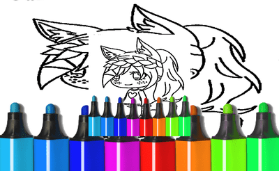 Anime Wolf Girl Coloring Pages Banner