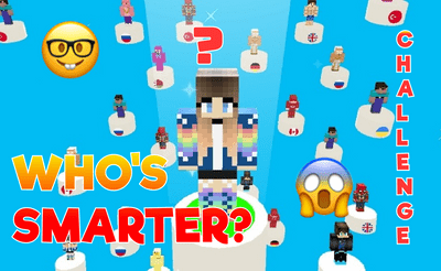 Brain IQ test Mincraft Quiz Banner
