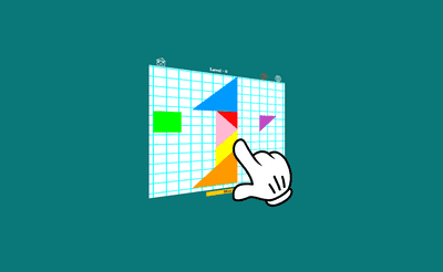 Tangram Puzzle Guess the Number Banner