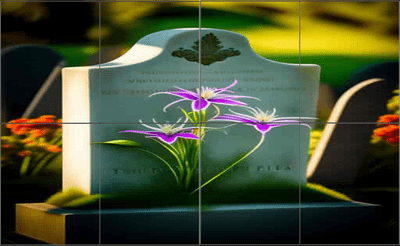 Cemeteries Slide Puzzle Banner