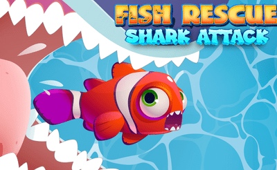 Fish Rescue Go - Shark Attack Banner