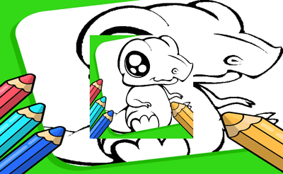 Anime Animals Coloring Pages Banner