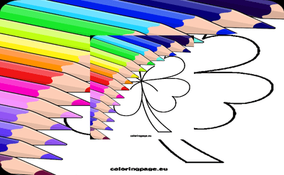 4 Leaf Clover Coloring Page Banner