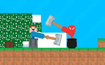 Stickman vs Noob Hammer Banner