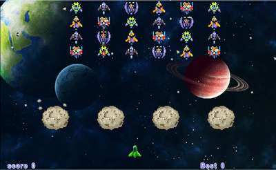 Alien Space Invasion Banner