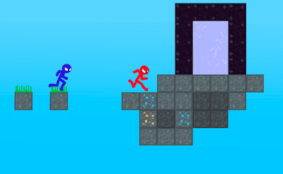 Stickman Blockworld Parkour 2 Banner