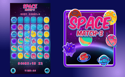 Super Space Match 3 Banner